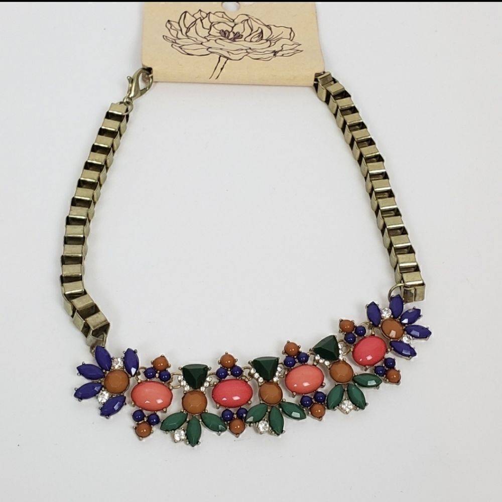 Statement Necklace Multicolor - Picture 4 of 5